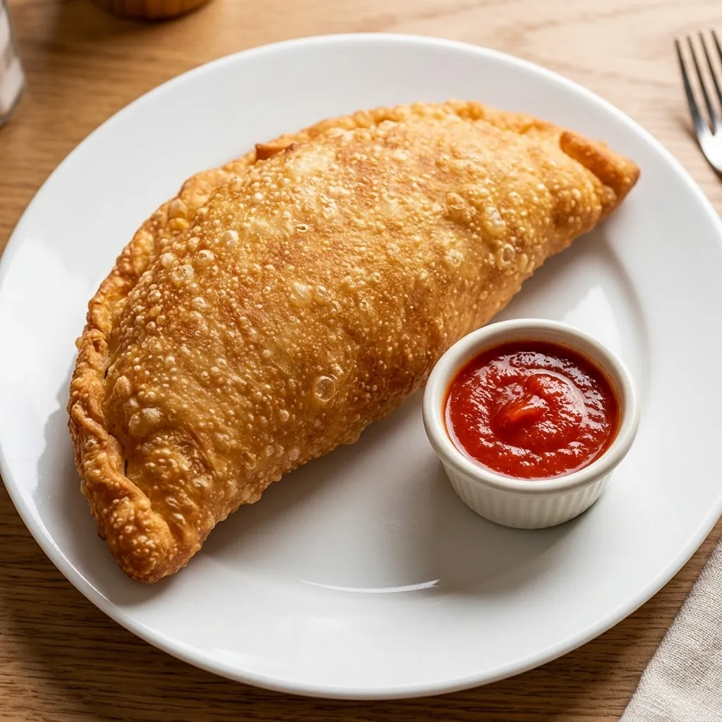 Crispy Baked Panzerotti — golden house favourite at Pizza Roma in Old East Village, London Ontario